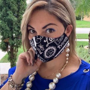 Beautiful Religious reversible mask double filter